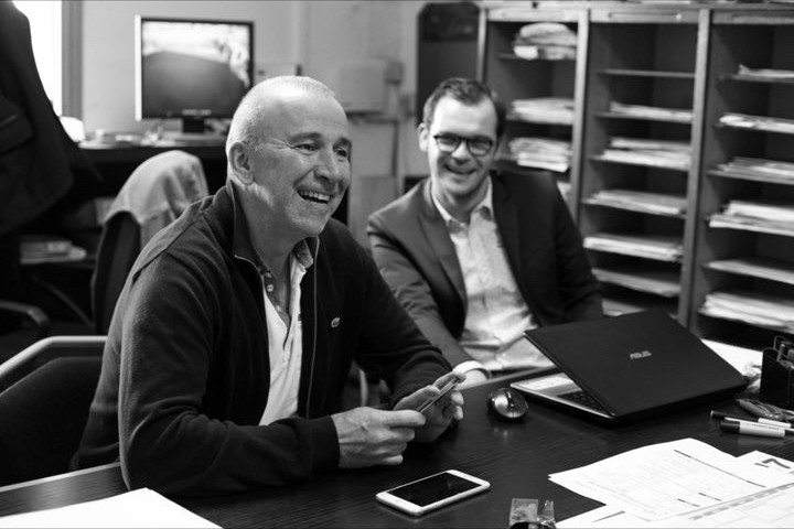 Erwan Le Péron, président du Groupe LPE, dans les bureaux d'Urgence Absolue